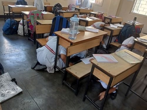 Earthquake drill